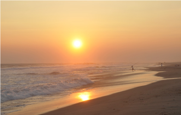 ロケ地は浜松。中田島砂丘の夕陽・サンセットの写真01