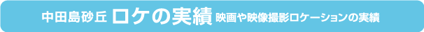 映画や映像撮影ロケーションの実績中田島砂丘ロケの実績